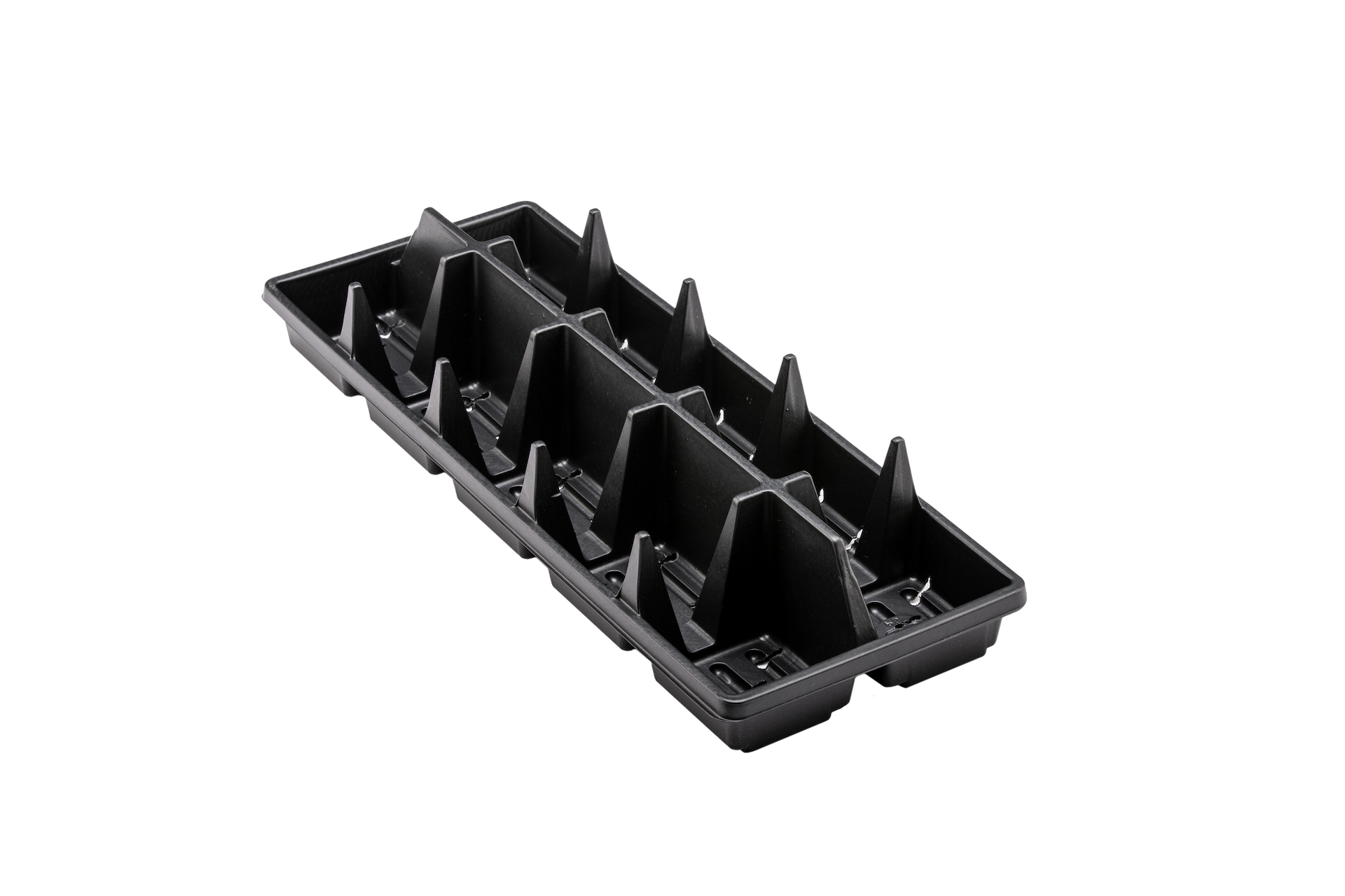 Planting flat with pot stabalizers.