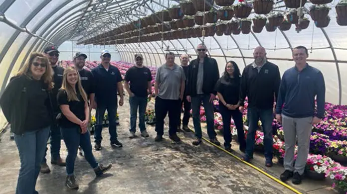 EJP growers in a greenhouse.