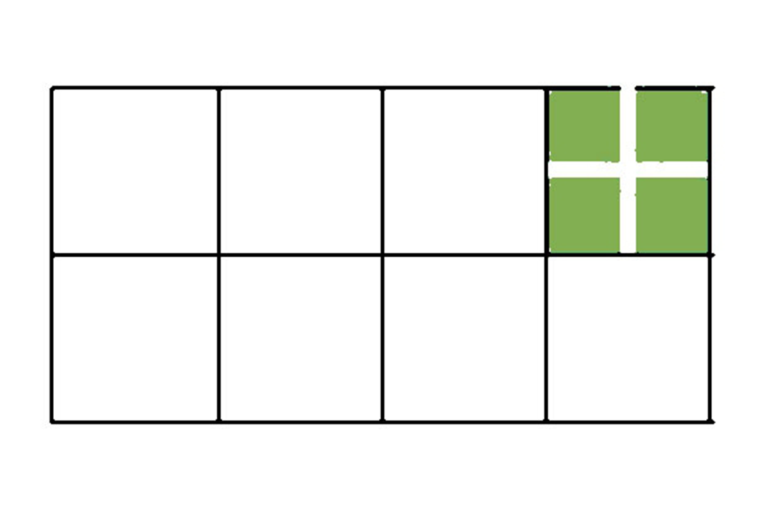 Graphic of sheet potting insert.